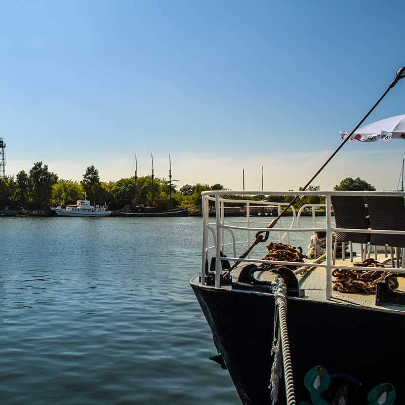 Blick vom Boot