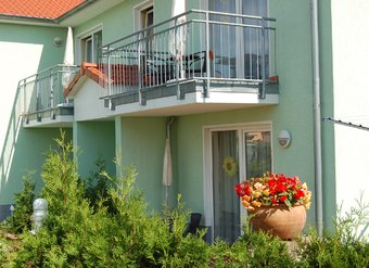Blick auf unsere Ferienwohnung exklusiv usedom