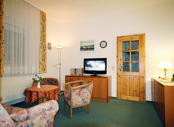 Wohnzimmer mit Flat-TV