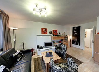 Wohnzimmer mit Schlafcouch