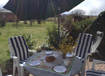 Terrasse mit Spielwiese exklusiv usedom