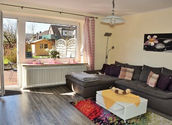 Wohnzimmer mit Schlafcouch