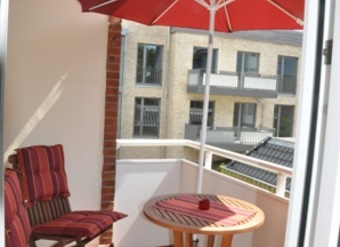 Möblierter Balkon