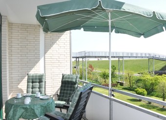 Wohnraum mit Küchenzeile exklusiv usedom