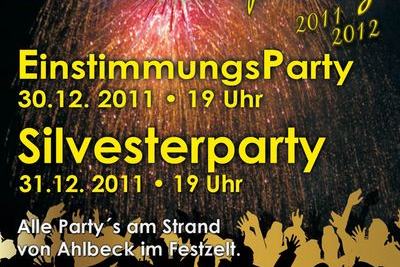 Usedomer Silvesterparty 2011 am Ahlbecker Strand