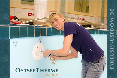 Neue Farbe und LED-Licht lassen OstseeTherme erstrahlen