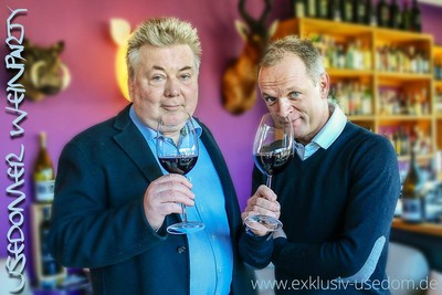 Dr. Werner Molik vom Strandhotel Heringsdorf und Chefsommelier Gunnar Tietz