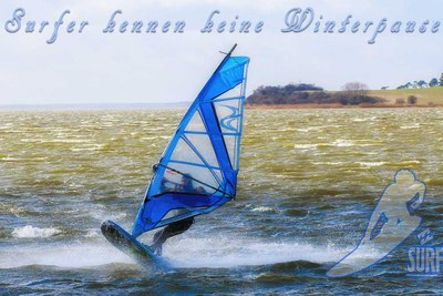 Windsurfer bei Windstärke 8