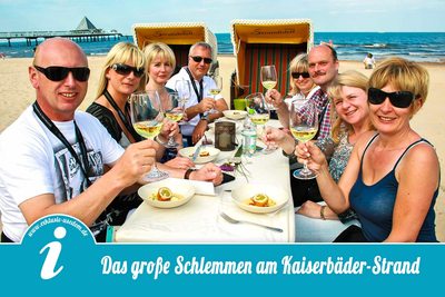 Das große Schlemmen am Kaiserbäder-Strand