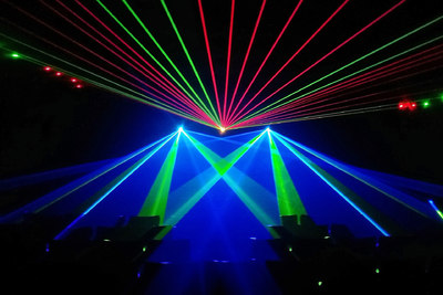 Lasershow im kleinsten Seebad