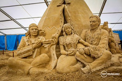 Sandskulpturen auf Usedom zu bewundern