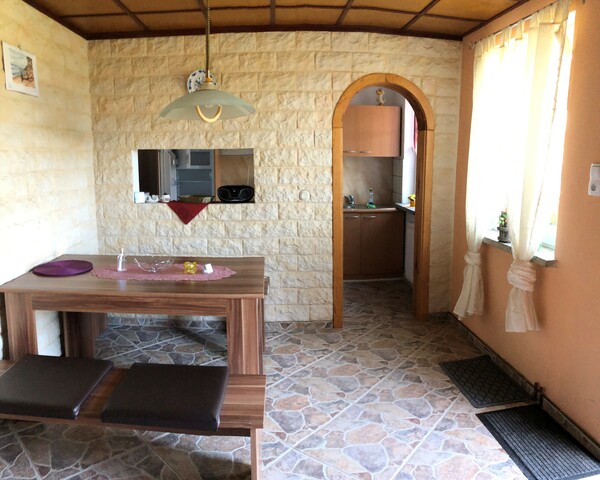 Ferienwohnung Zecherin bei Wolgast : Essbereich Ferienwohnung Zecherin bei Wolgast : Essbereich