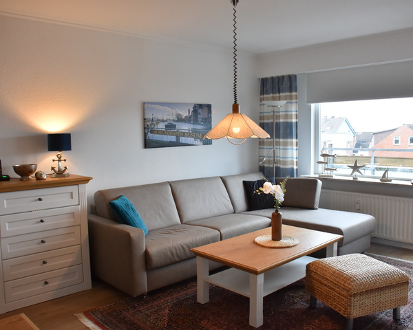 Ferienwohnung Büsum : Wohnzimmer Sitzecke