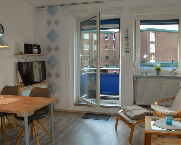Ferienwohnung Büsum : Blick zum Balkon Ferienwohnung Büsum : Blick zum Balkon
