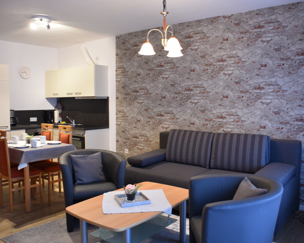 Ferienwohnung Büsum : Wohnzimmer/Küchenzeile Ferienwohnung Büsum : Wohnzimmer/Küchenzeile