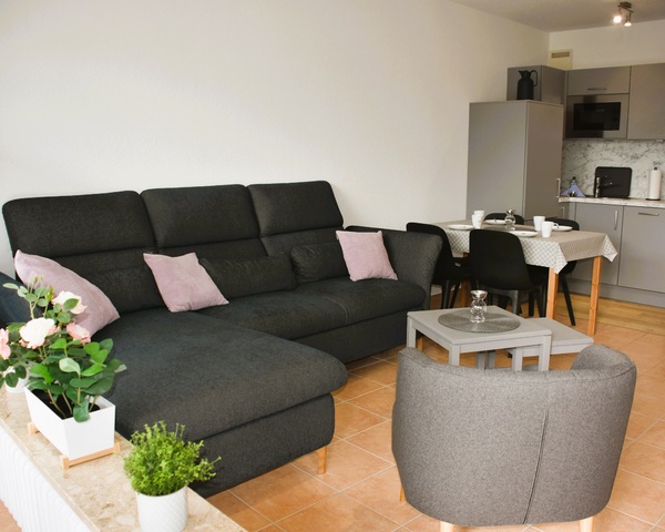 Ferienwohnung Büsum : Wohn-, Küchenbereich