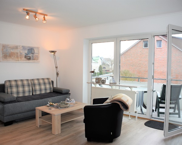 Ferienwohnung Büsum : Wohnzimmer mit Schlafcouch Ferienwohnung Büsum : Wohnzimmer mit Schlafcouch