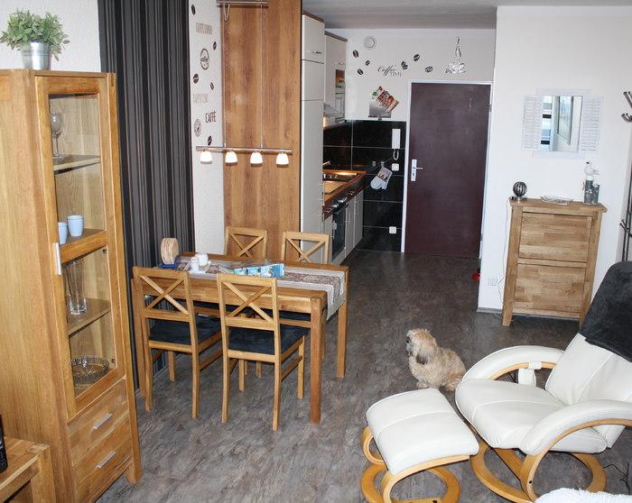 Blick vom Balkon in die Stube exklusiv usedom