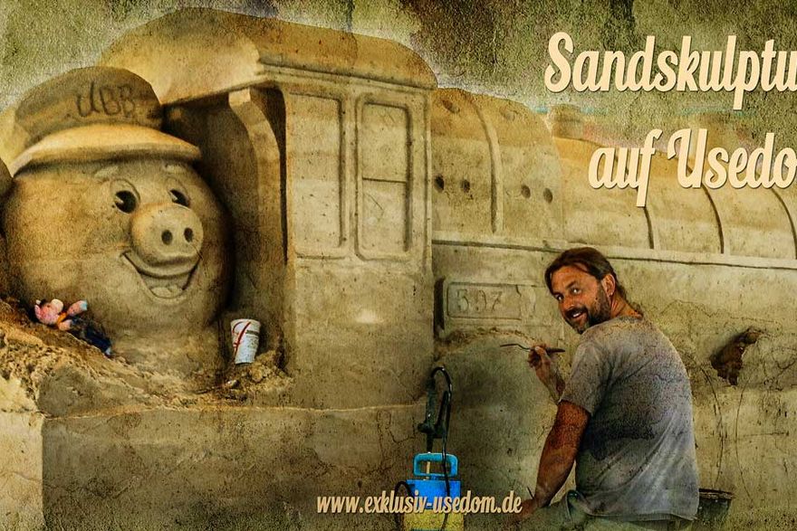 Sandskulpturen auf Usedom zu bewundern