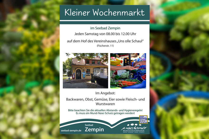 Plakat für den Wochenmarkt Plakat für den Wochenmarkt
